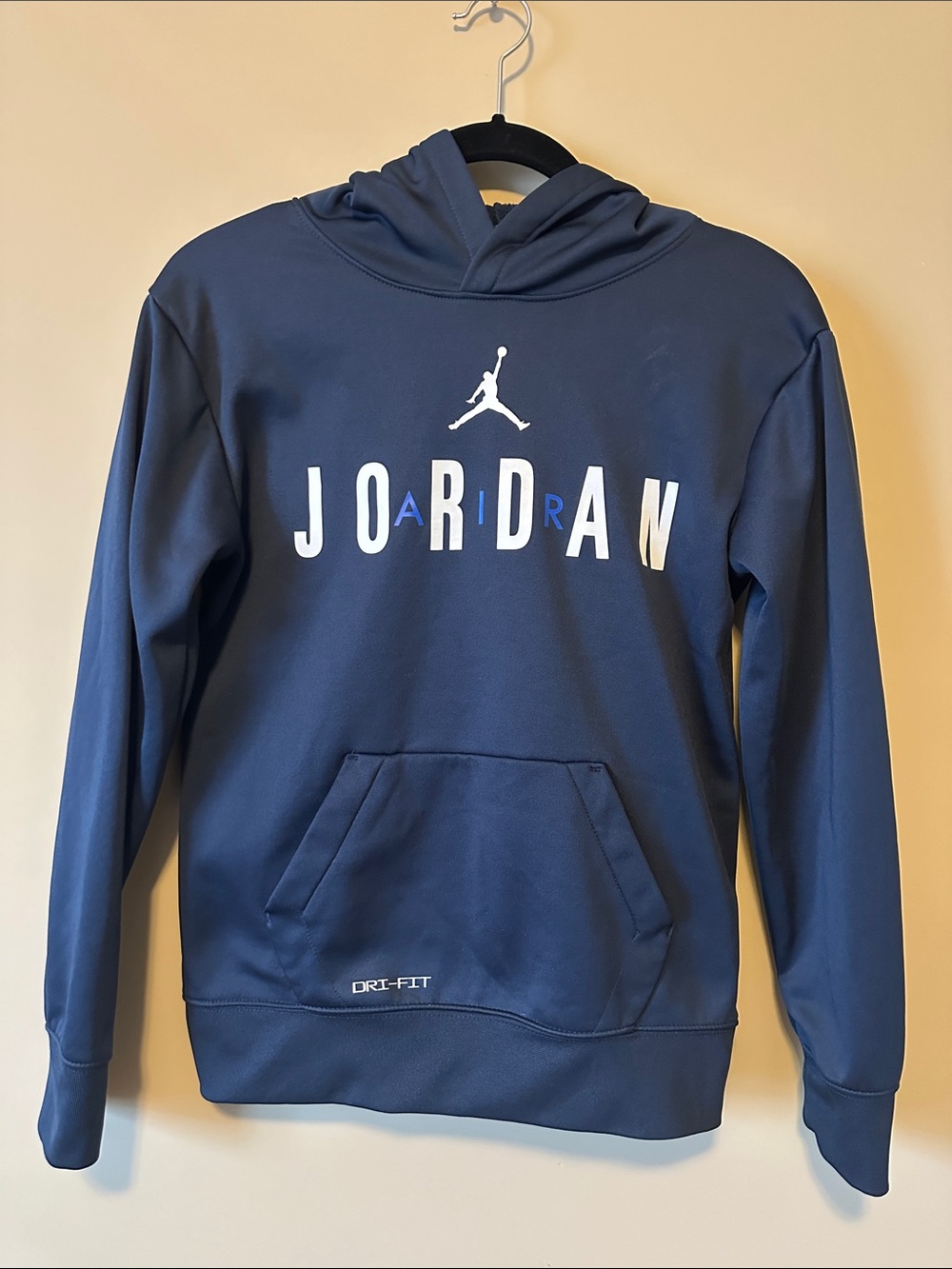 Jordan Dri fit Navy Blue Logo Zip-Up Hoodie youth